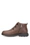 D25Kb-1730 Women's Genuine Leather Flat Boots Brown - 3