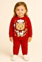 Cooking Cat Printed Long Sleeve Crew Neck Kids Tracksuit Set Unisex 3 4 5 6 7 8 9 10 11 12 Years