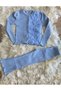 Ribana Fabric Half Rose Embroidered Girls' Combination Set - 3