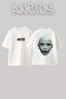 تي شيرت Doja Cat 2 ذو تصميم مطبوع على الظهر من القطن الأبيض مقاس كبير