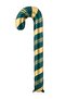 Green Gold Cane Foil Balloon Christmas Foil Balloon - 3