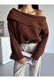Women's Knitwear Sweater Madonna Collar Comfortable Fit Ribbed Special Yarn - 4