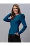 Teal Puff Sleeve Top - 4
