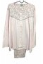 Ultura Battal 100% Cotton Pajama Set with Long Sleeves and Open Front Robe-14952