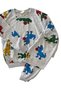 Boys' Colorful Seasonal Cotton Pajama Set with Dinosaur Figures - 2