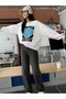 Women's Gray Grow Wild Printed Crew Neck Sweatshirt - 3
