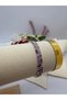 Zircon Stone Sparkling Waterway Flexible Bracelet (3 Pieces) - 3