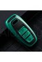 Audi Compatible A1, A3, A4, A5, A6, A7, A8, Q3, Q5, Q7, S4, S5, S6, S7, S8, R8, Tt Leather Look Tpu Key Case Cover (Green)