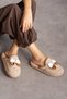 Women's Plush House Slippers with Ribbon Detail – Soft, Warm, Non-Slip Sole Winter Slippers - 2