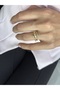 Three Row Stone Zircon Ring - 3