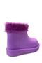 190 Girls' Lilac Fur-Lined Rain Boots - 4