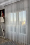 Silvery Bamboo Tulle Curtain |   Heavy Weight |   1/3 Frequently Pleated |   Elegant Model Suitable for Every Room - 7
