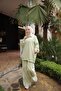 Modest Tracksuit Set Two-Piece Set Zippered Neck