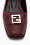 Emmy Burgundy Buckled Short Heeled Women's Shoes - 3