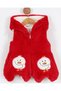 Girl's 3-4-5-6-7 Years Old Cute Figure Embroidered Hooded Zippered Plush Girl's Vest