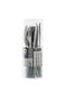 Cutlery Set with Gray Handle White Patterns - 12pcs - 3