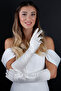 Premium Satin Long Evening Gloves Opera Length Engagement Wedding Prom Evening Dress Stylish Accessory - 2