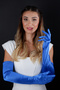 Long Wedding Bridal Opera Gloves Special Evening Dress Gloves for Wedding Henna - 4