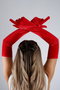 Long Velvet Evening Dress Gloves Party Prom Wedding Accessory - 3