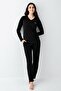 Women's V-Neck Modal Cotton 4 Seasons Fabric Long Sleeve Pajama Set - 2