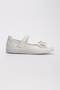 White Non-Slip Sole Girl Princess Ballerinas - 4