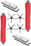 10 Piece Black Side Brush Set Compatible with Roborock S7 Maxv & Maxv Ultra