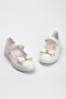 White Non-Slip Sole Girl Princess Ballerinas - 7