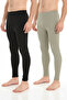 | |   Cotton Winter 2 Colors Thermal Men Leggings Military Green and Black
