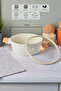 Cookwood Beige Induction Base Ceramic Deep Pot with Wooden Handle and Lid 24 cm - 3