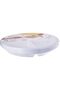 Disposable Plastic Round Plate White 10 inch, 3 Compartment 25 Pieces - 2