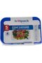Heavy Duty Clear Microwave Container 500ml with Multicolour Lids, 5 Sets - 3