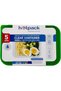 Heavy Duty Clear Microwave Container 1000ml with Multicolour Lids, 5 Sets - 3