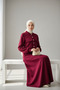 Buttoned Blouse with Skirt Suit Cotton Soft Medium Thickness Seasonal Fabric - 4