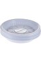 Disposable Food Serving Plastic Round Plate white 7 Inches, 25 Pieces