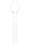 Super Heavy Duty Plastic Clear Spoons, 50 Pieces - 2