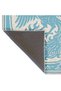Mosso Blue Themed Dragon Figure Patterned Woven Base Modern Decorative Rug Mosso1019Blue - 3