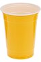 Yellow Plastic Cups, 12 oz, Durable Disposable Cold Drink Cups for Parties and Events - 2