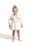 Baby Girls' Collared Floral Lined Long Sleeve Dress for Birthday, Party, Wedding, Special Occasion
