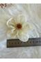 Handmade 2Pairs of Organza flower Clip and 1 pair of ponytail - 5