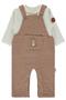 Jakarli Quilted Salopet 2-Piece Set (Bearish) Brown