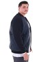 Men's Plus Size Seasonal Lightweight Coat with Stand Collar, Suitable for Men Weighing between 120 Kilos and 158 Kilos - 4