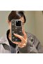 For iPhone 15 Pro Max Case Bow Pattern Glitter Transparent Case Silver Camera Raised Shiny Cover - 6