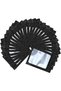 Blck Reselble Foil Bags Cler Window Sncks Cndy Jewelry Lsh & Lip Gloss ( 5x15cm)