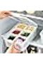 Food Storage Box Lid comprtment Stckble Refrigertor Container Fruits & Food - 4