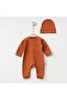 Baby Boy and Girl Romper Set Gift Newborn Baby Cotton Unisex Romper and Hat Set - 5