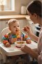 Long Sleeve Wearable Square Teddy Bears Liquid-Proof Activity and Feeding Bib 6-48 Months - 4