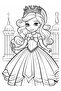 Cute Princess Coloring Book (100 Super Coloring) - 3