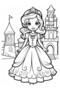 Cute Princess Coloring Book (100 Super Coloring) - 2