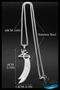 Steel Zulfiqar Sword Necklace |   316L Steel |   Hz. Ali Sword Design |   Men'S, Women's Necklace |   Does Not Tarnish/Blacken? - 5