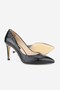 Women's Black Patent Leather Genuine Leather Size 35-41 Heel Stiletto Shoes - 2